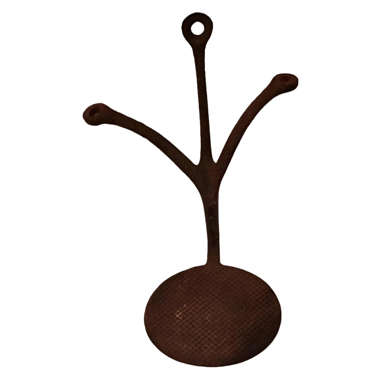 A refined metal step for horse drawn carriage or buggy.