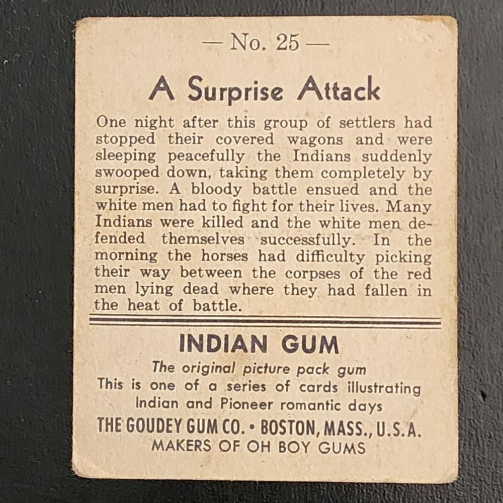1947 Chicle indio: un ataque sorpresa n.° 25