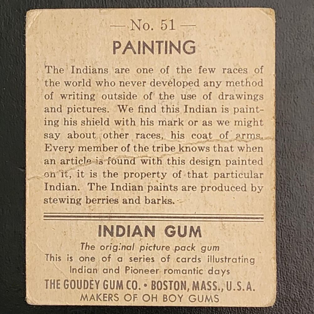 1947 Chewing-gum indien - Peinture #51