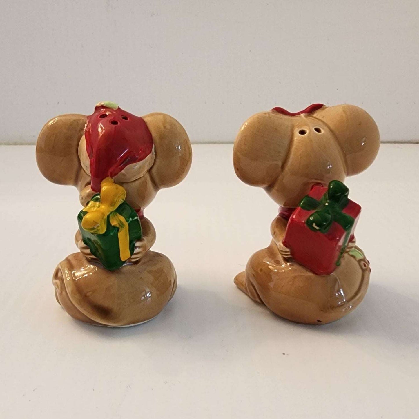 Vintage Christmas Mice Salt & Pepper Shaker Set