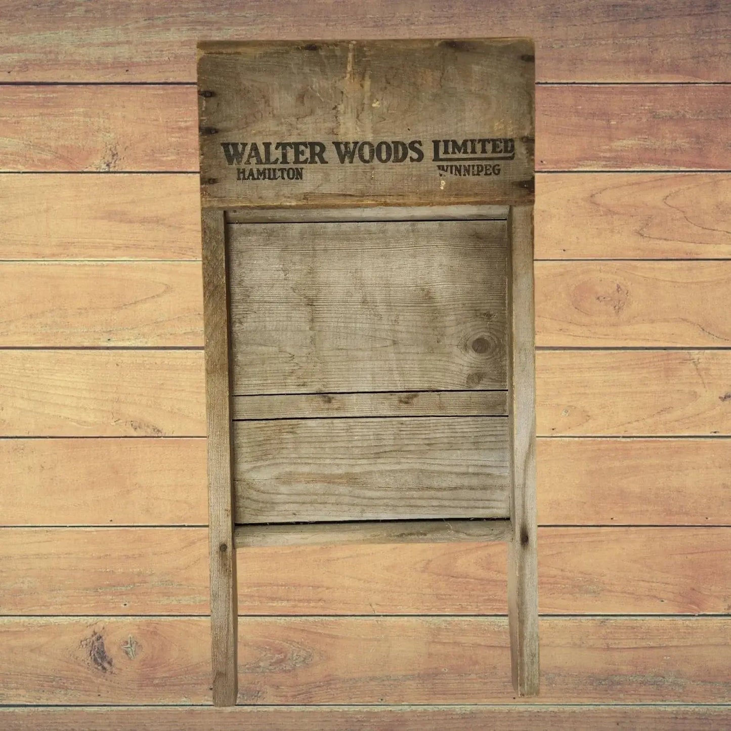Antique Walter Woods Limited Metal & Wood Wash Board - Mulberry Lane antique Vintage Washboard