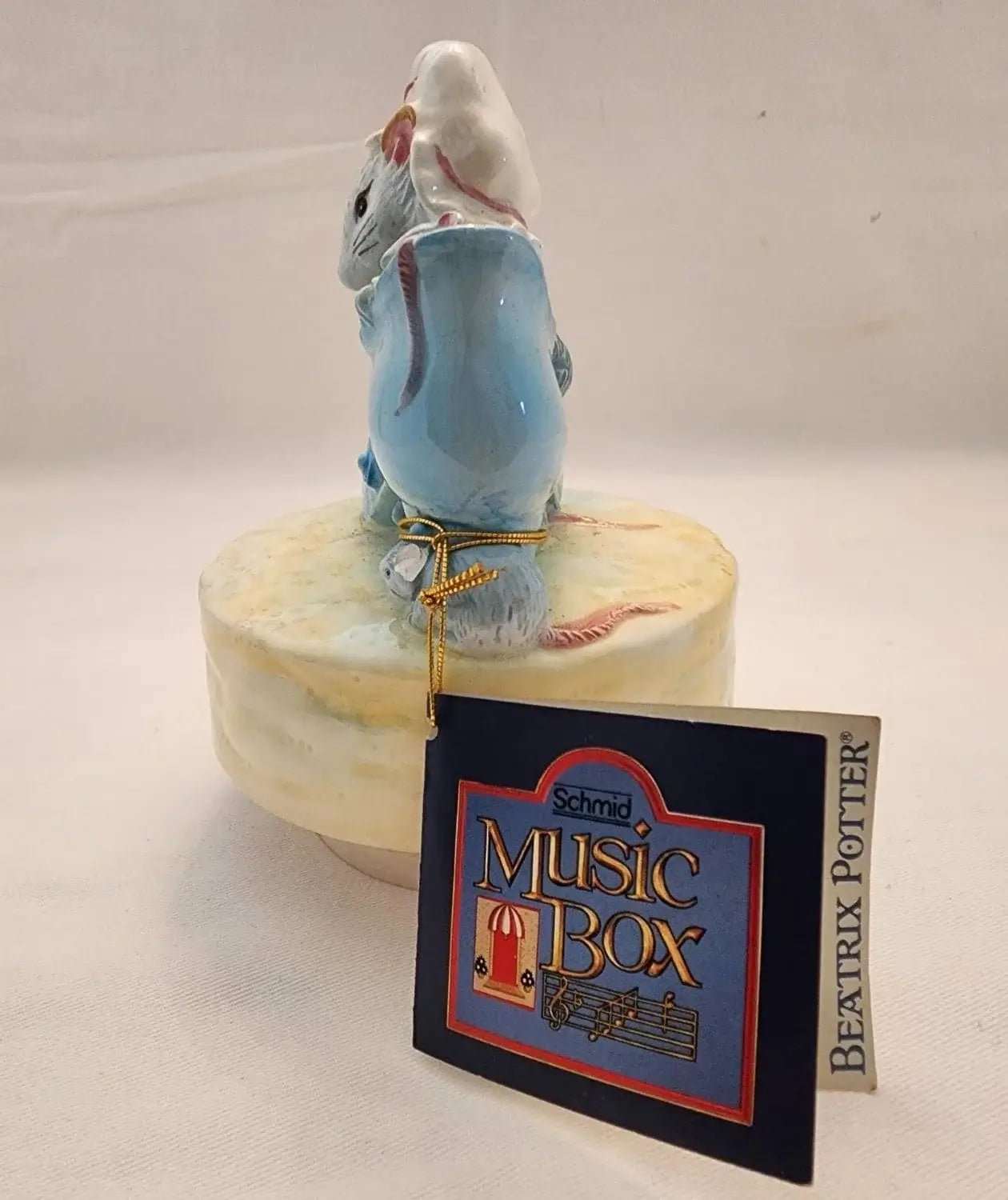 Beatrix Potter "The Old Woman Who Lived In A Shoe" Musical Box - Mulberry Lane Inspirations Baby Shower Music Box Collectible