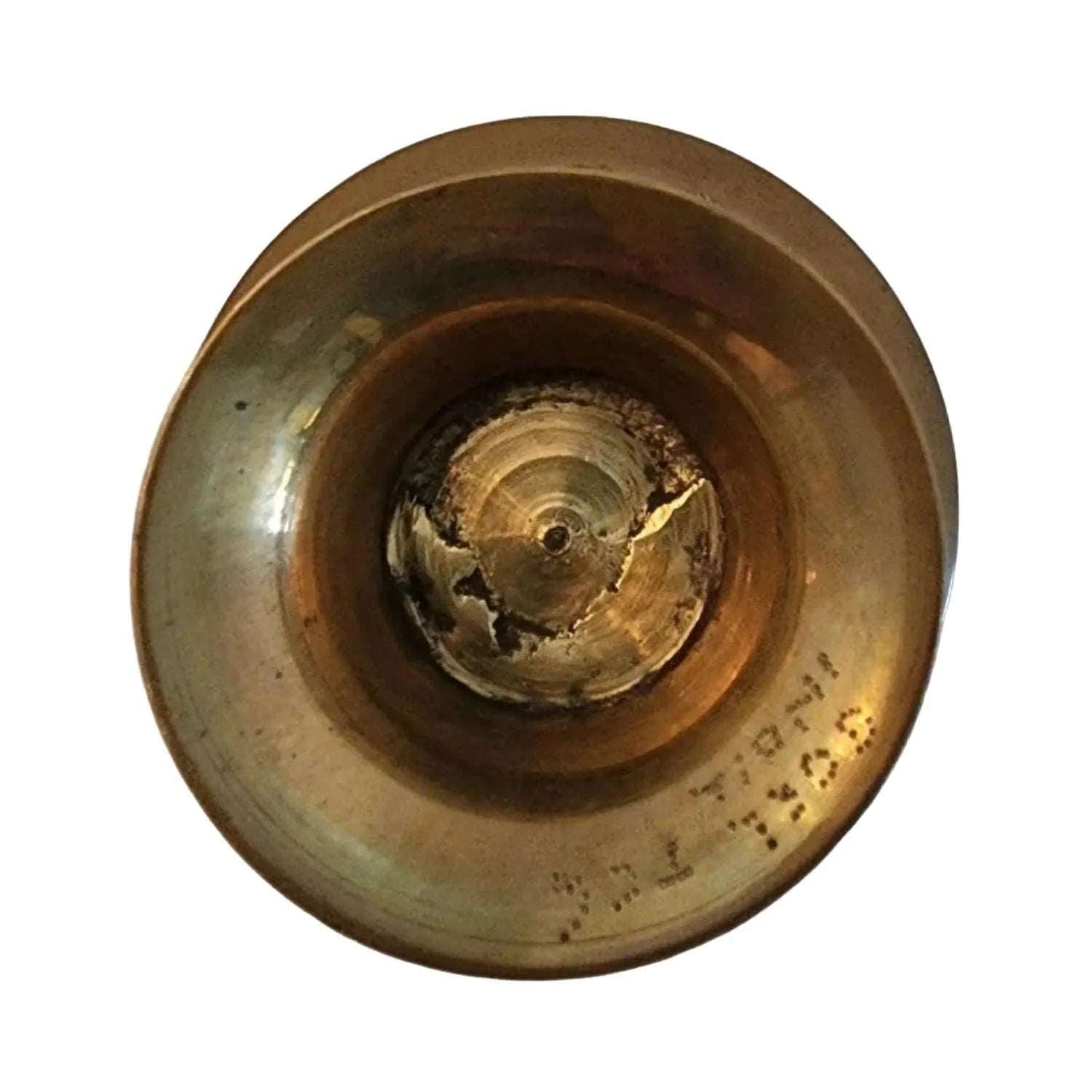 A beautifully crafted brass bowl adorned with intricate designs, showcasing elegance and artistry in every detail.