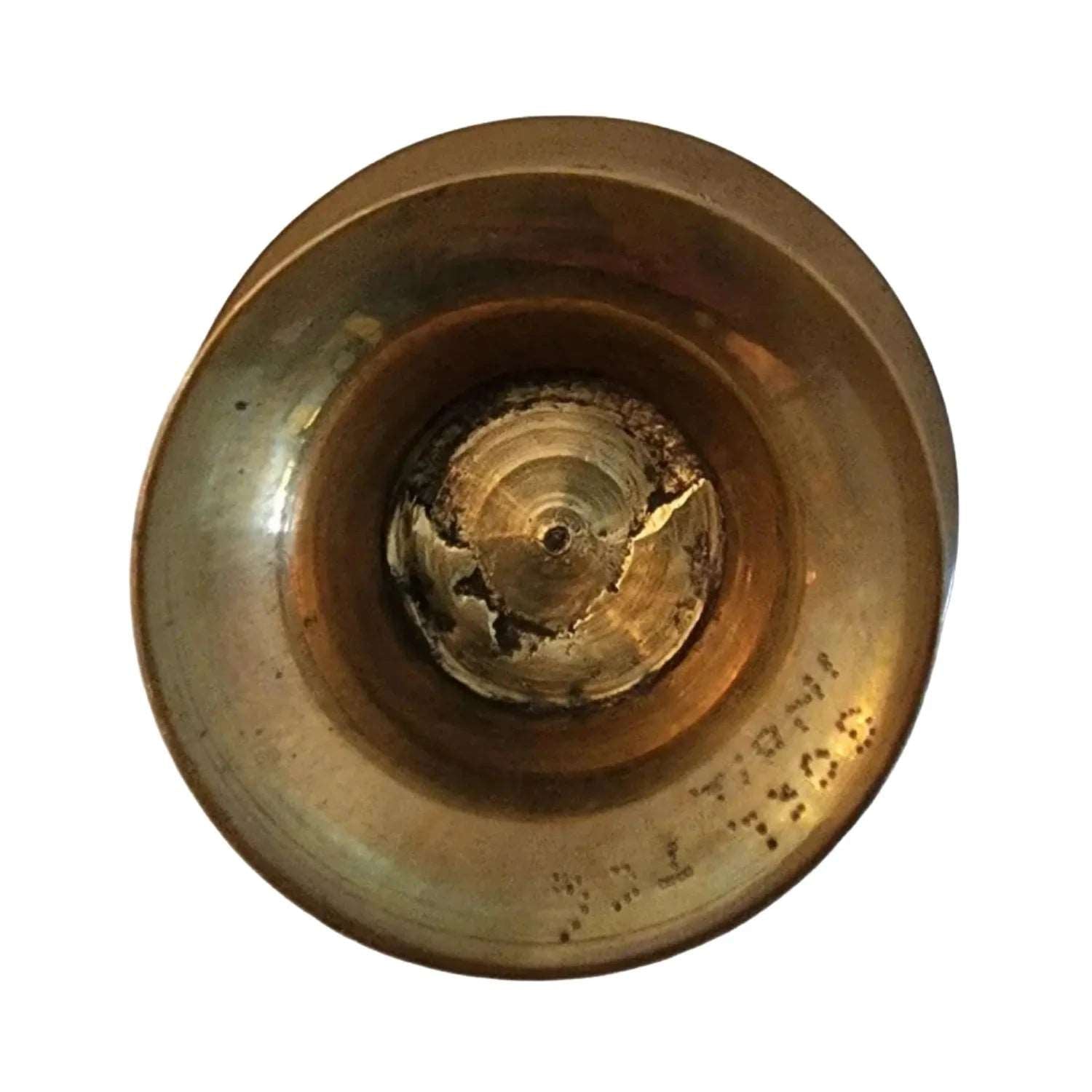 A beautifully crafted brass bowl adorned with intricate designs, showcasing elegance and artistry in every detail.