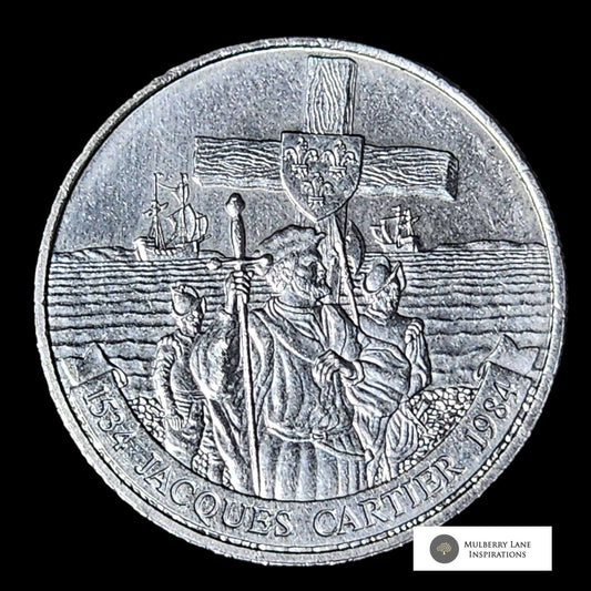 Canada Coin Jacques Cartier Commemorative 1984 One Dollar 1534 - 1984 - Collectible Coin