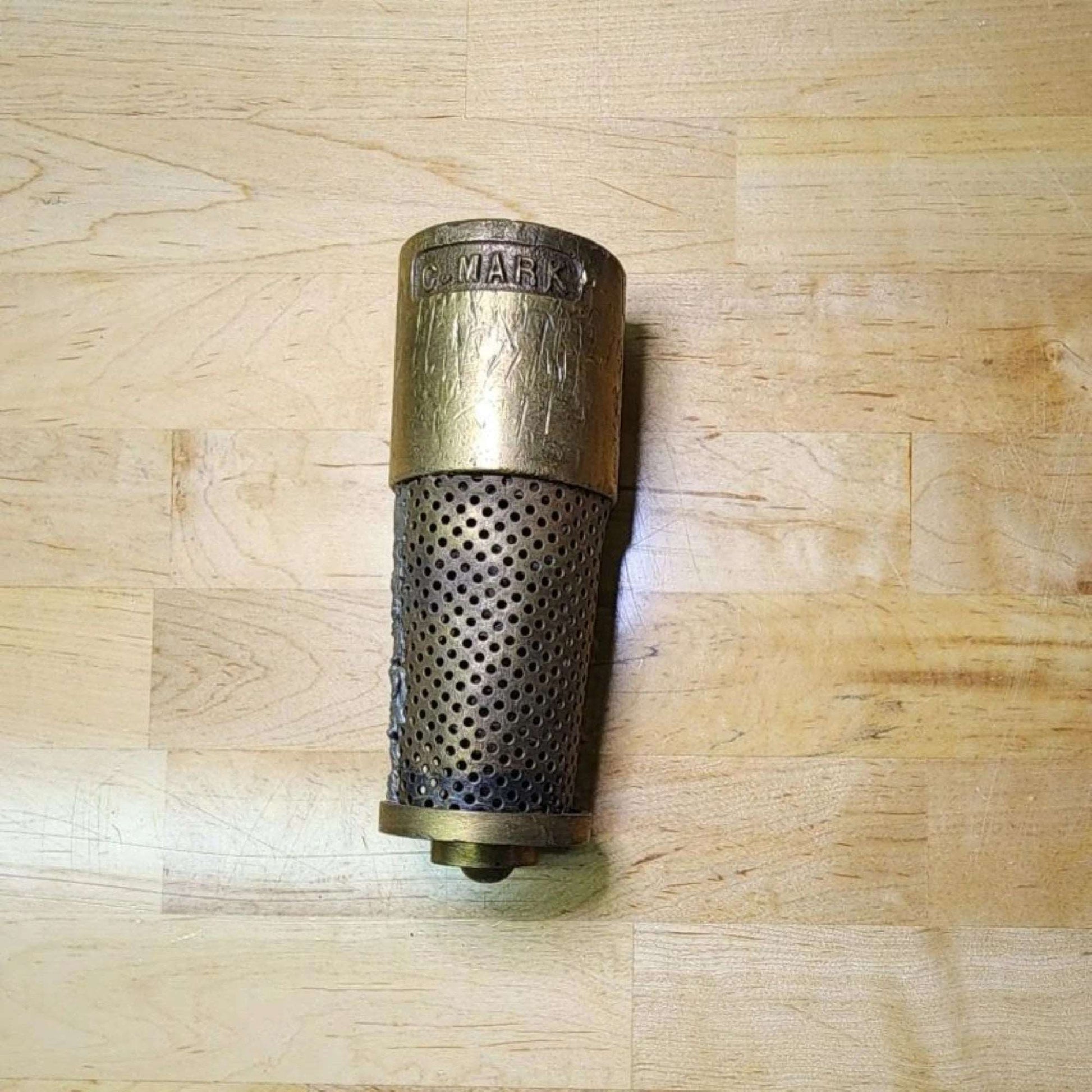 Clayton Mark Vintage Brass Foot Valve #6340 - Mulberry Lane Inspirations Brass Plumbing Part