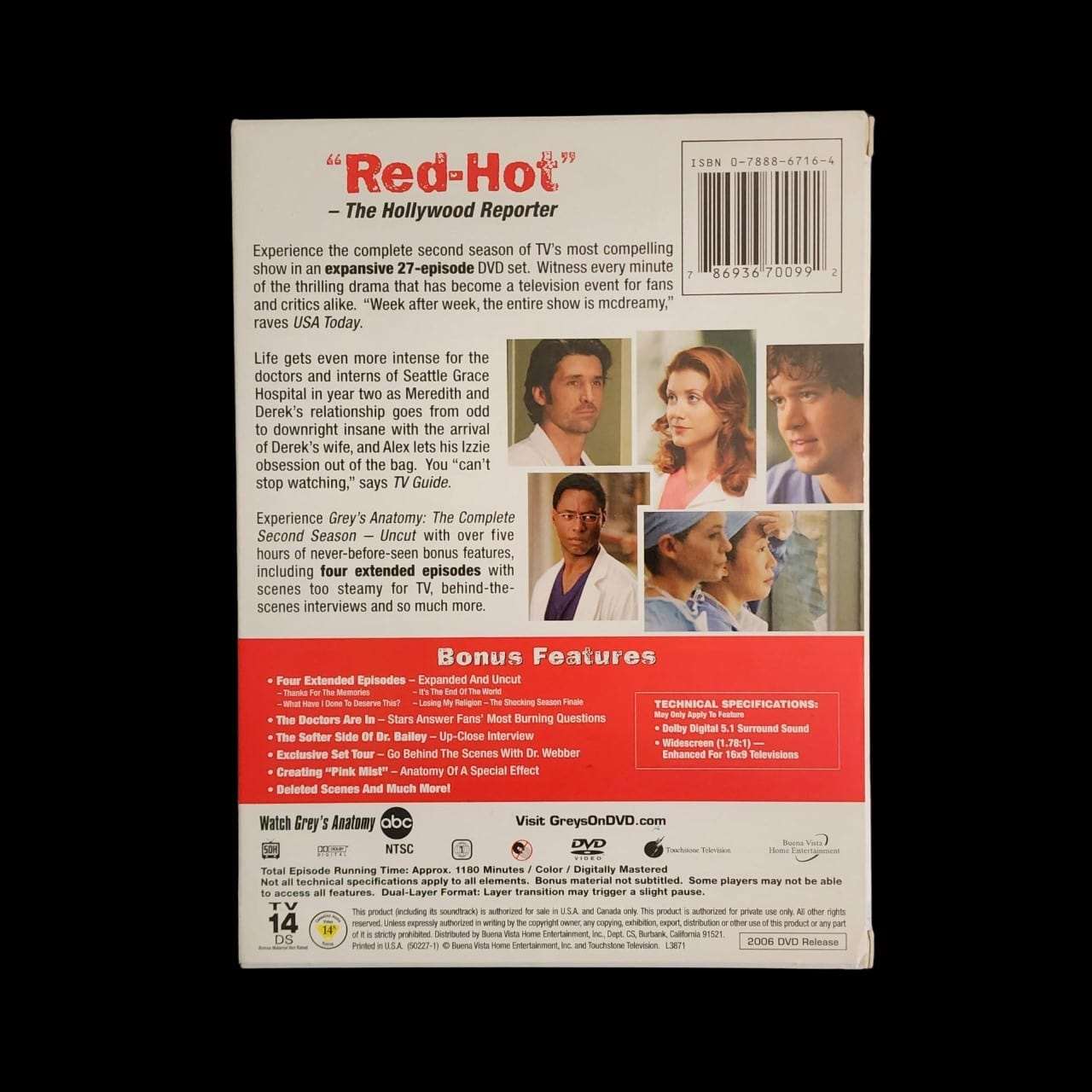 Grey's Anatomy: Complete Second Season (Uncut) - Mulberry Lane Inspirations Collecting TV Series DVD