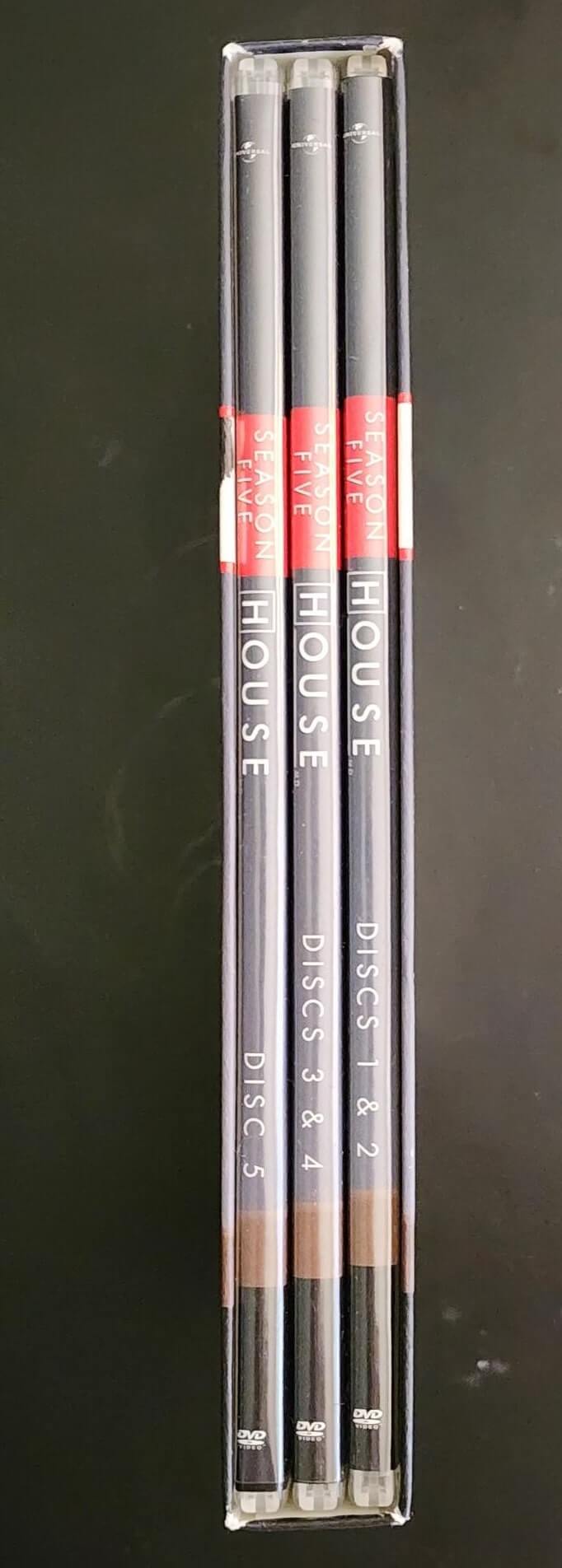 House Season 4 DVD box set: A collection of DVDs containing the fifth season of the TV show "House".