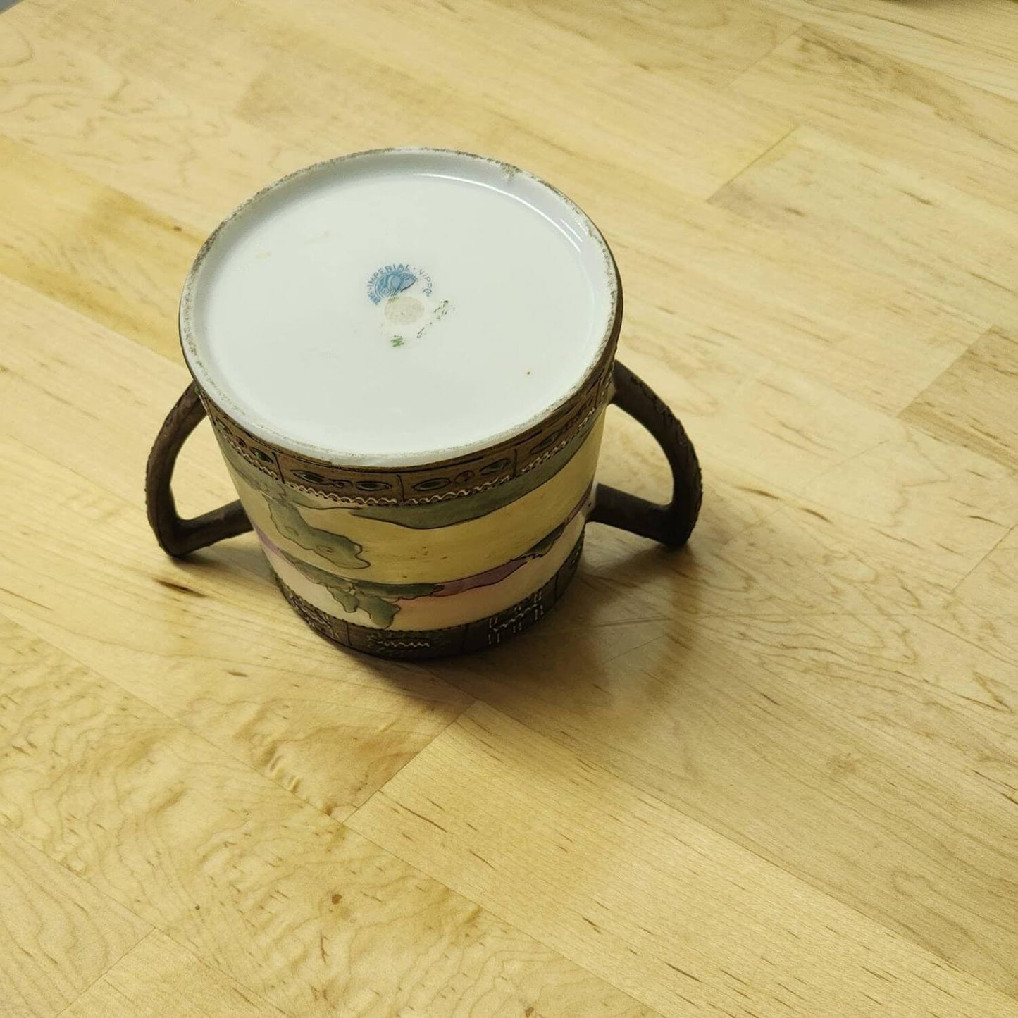 Rare Hand Painted Imperial Nippon Vintage Two Handle Sugar Bowl - Mulberry Lane Inspirations Afternoon Tea Sugar Bowl