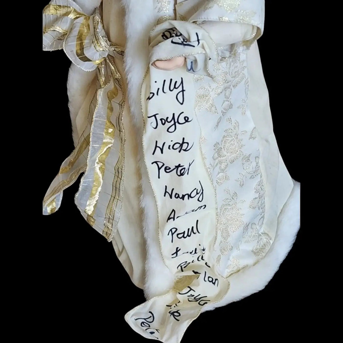 Saint Nick Vintage Tree Topper, Tabletop or Mantel Porcelain Figurine - Mulberry Lane Christmas Figurine