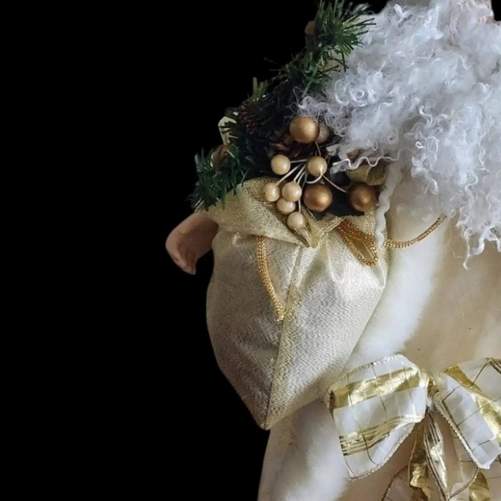 Saint Nick Vintage Tree Topper, Tabletop or Mantel Porcelain Figurine - Mulberry Lane Christmas Figurine