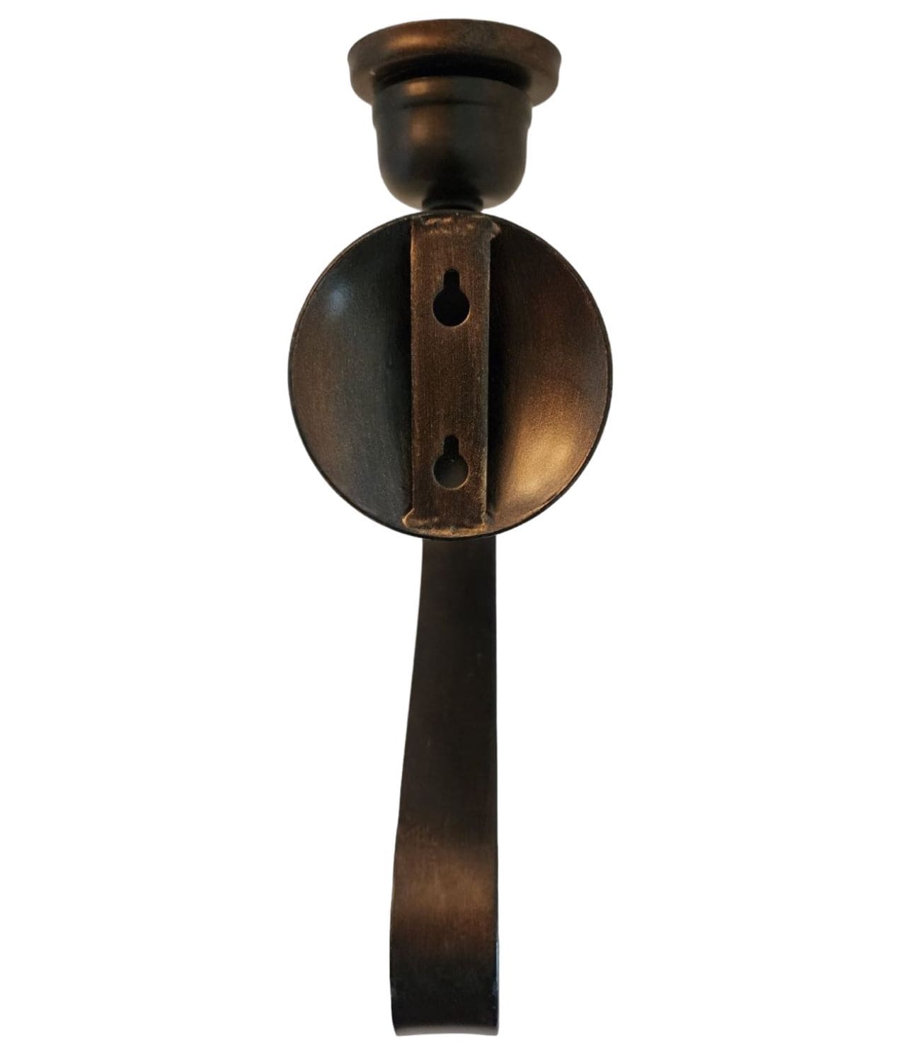 A white Santa Claus figurine adorned with a gold ribbon, symbolizing the festive spirit of the holiday season.