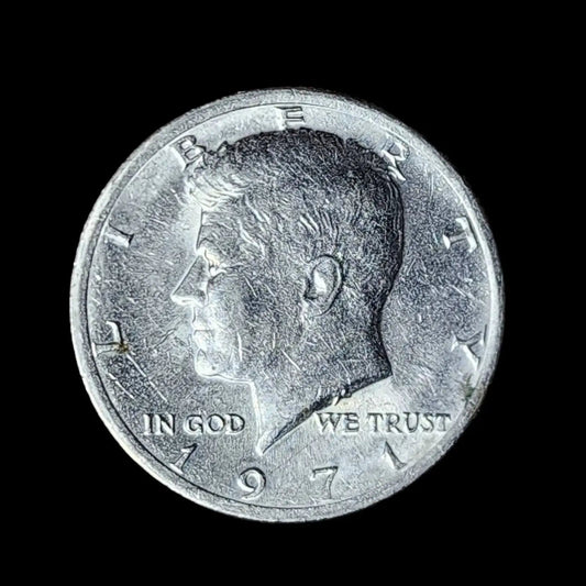 US Coin JFK Kennedy Half Dollar (No Mint Mark) 1971 - Mulberry Lane Inspirations 1971 Coin Collectible Collectible Coin