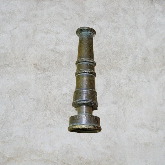 Vintage Bronze Water Hose Nozzle Hose Sprayer - Mulberry Lane Inspirations Antique brass watering accessory Hose Nozzle