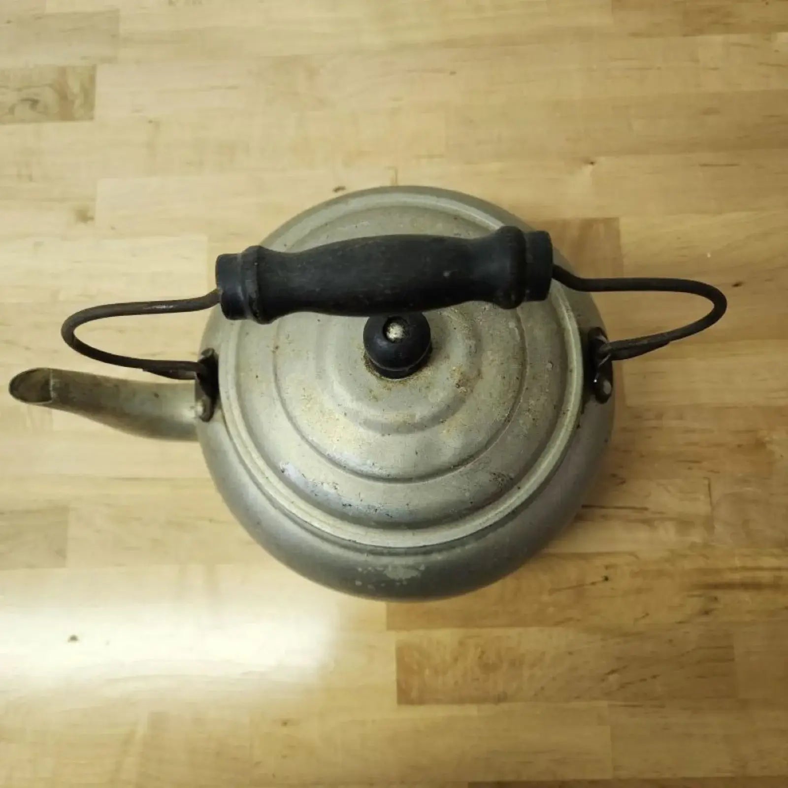 Vintage Chefs Own Aluminum Tea Pot with Wood Handle - Mulberry Lane Inspirations Aluminum tea pot Tea Pot