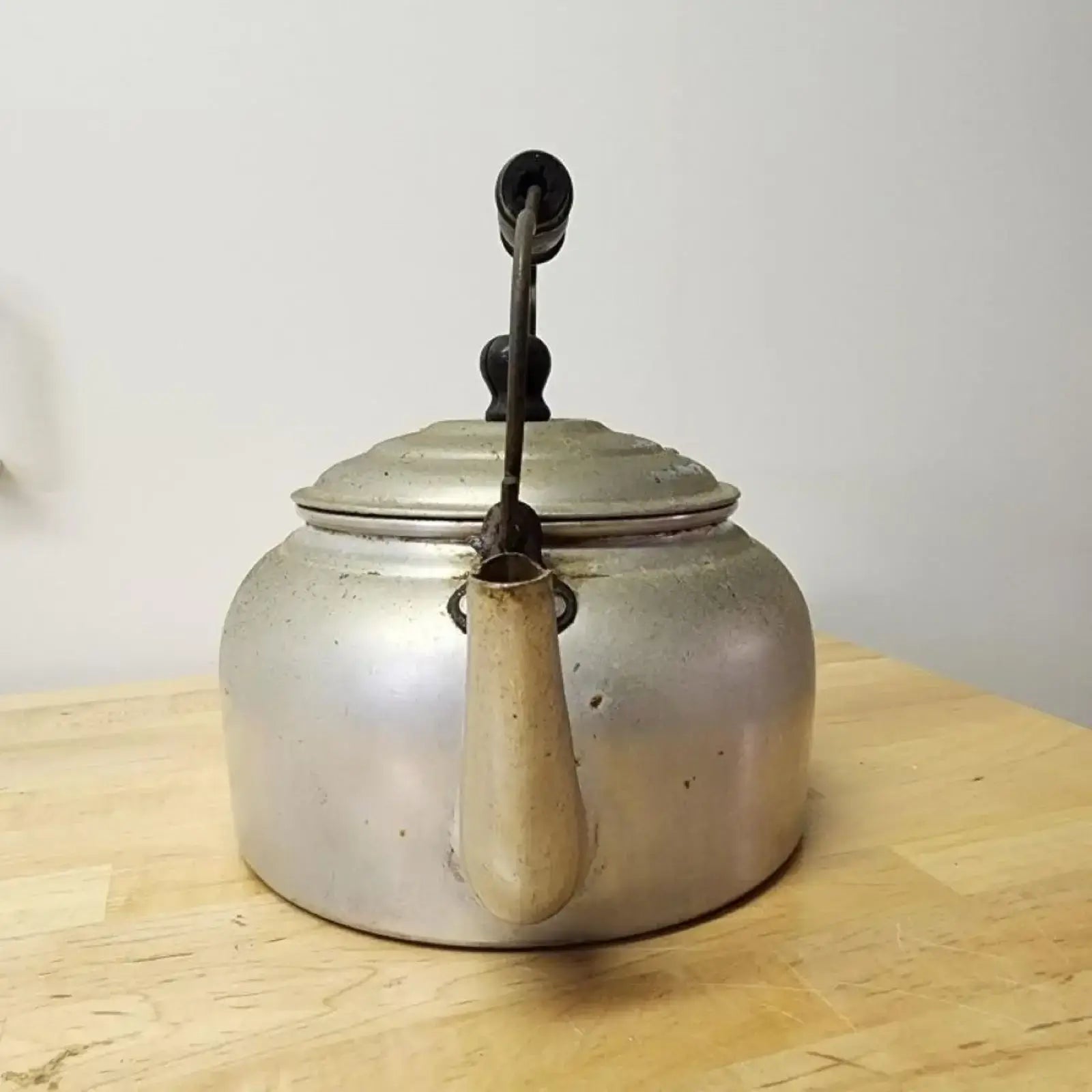 Vintage Chefs Own Aluminum Tea Pot with Wood Handle - Mulberry Lane Inspirations Aluminum tea pot Tea Pot