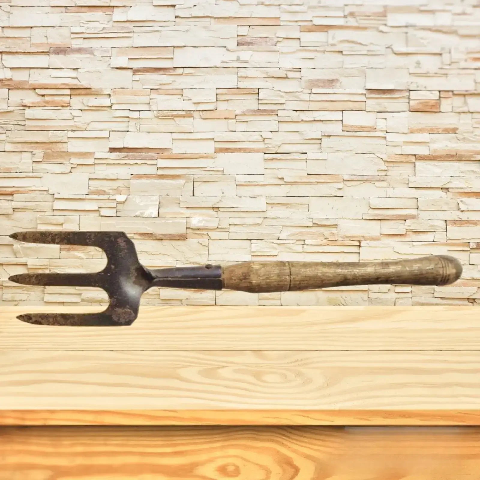 Vintage Long Handled Garden Hand Fork from England - Mulberry Lane Inspirations Antique garden hand tool Garden Tool