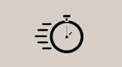 a clock with 5 lines off the side of it on the left