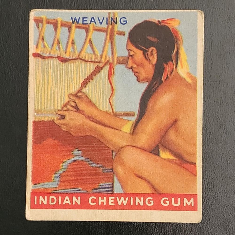 1947 Chewing Gum Indien - Tissage #55