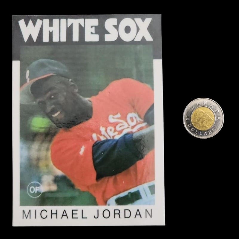 NBA MICHAEL JORDAN Tribute White Sox Baseball Promo Card