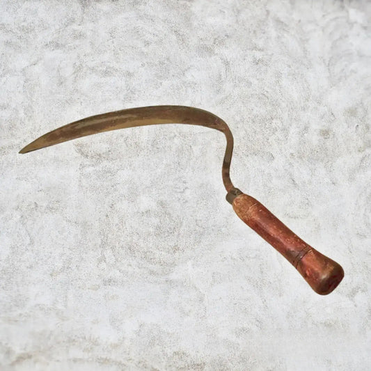 Antique Primitive Hand Sickle Scythe 18" - Mulberry Lane Inspirations Agricultural antiques Hand Sickle Scythe