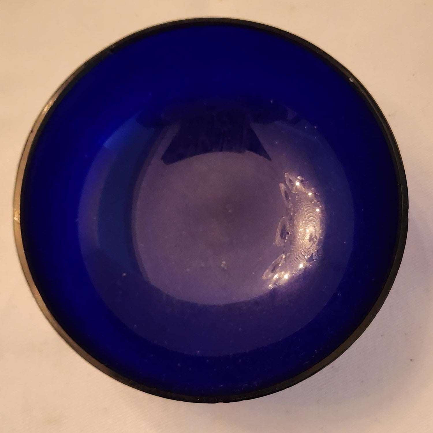 Cobalt Blue Dish with Royal Lace Depression Glass Lid - Vintage Hazel Atlas - Mulberry Lane Inspirations Bowl Butter Dish
