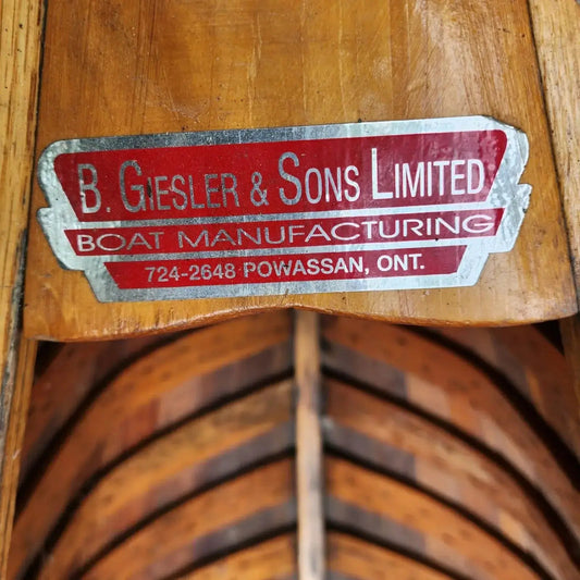 Giesler & Sons Cedar Strip Canoe Mfg - Powassan ON - Mulberry Lane Inspirations Artisan canoe Canoe