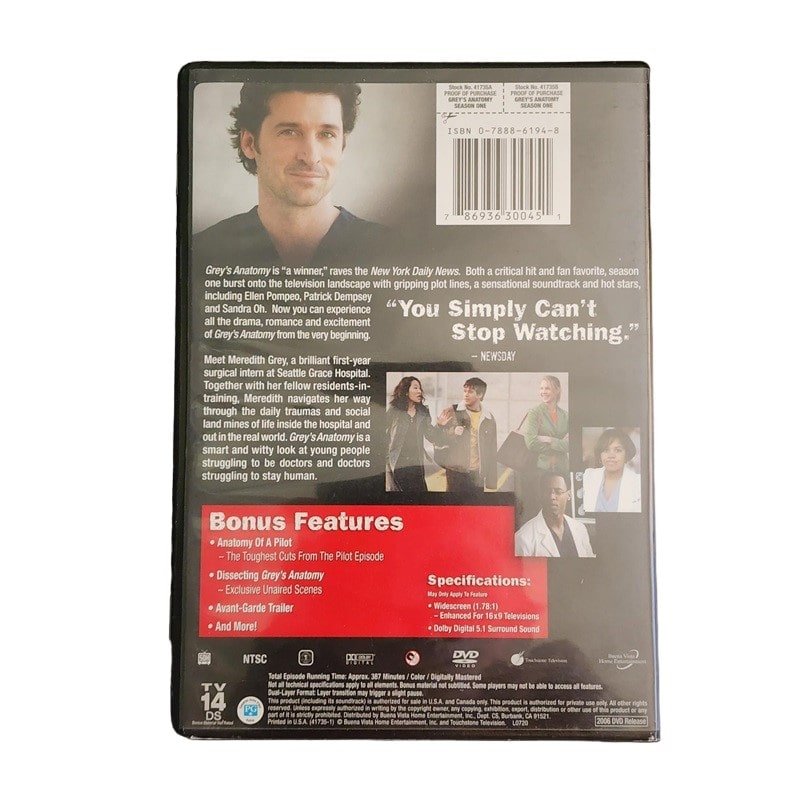 Grey's Anatomy: The Complete First Season - Mulberry Lane Inspirations Collecting TV Series DVD