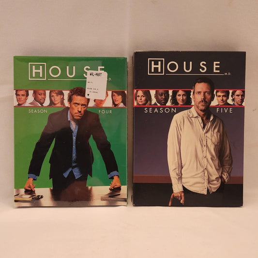 House Season 4 DVD box set: A collection of DVDs containing the fourth & fifth season of the TV show "House".