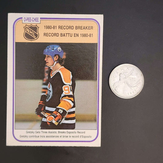 A hockey card featuring a player in action, showcasing the essence of the sport.