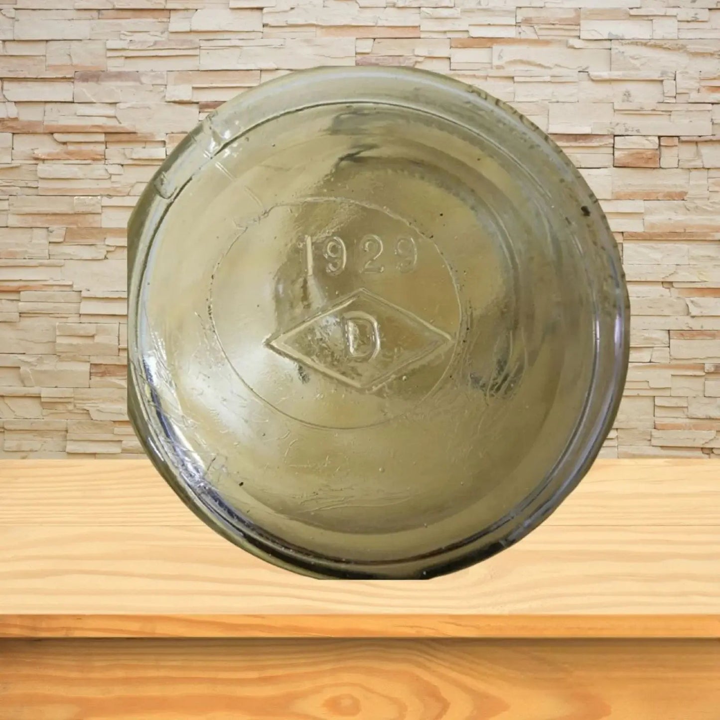 Perfect Seal Vintage Swing Top Wide Mouth Canning Jar Made in Canada 1929 - Mulberry Lane 1920s Home Decor Glass Canning Jar