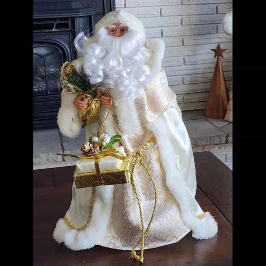 Santa Claus Vintage Porcelain Tree Topper, Mantel or Tabletop Figurine