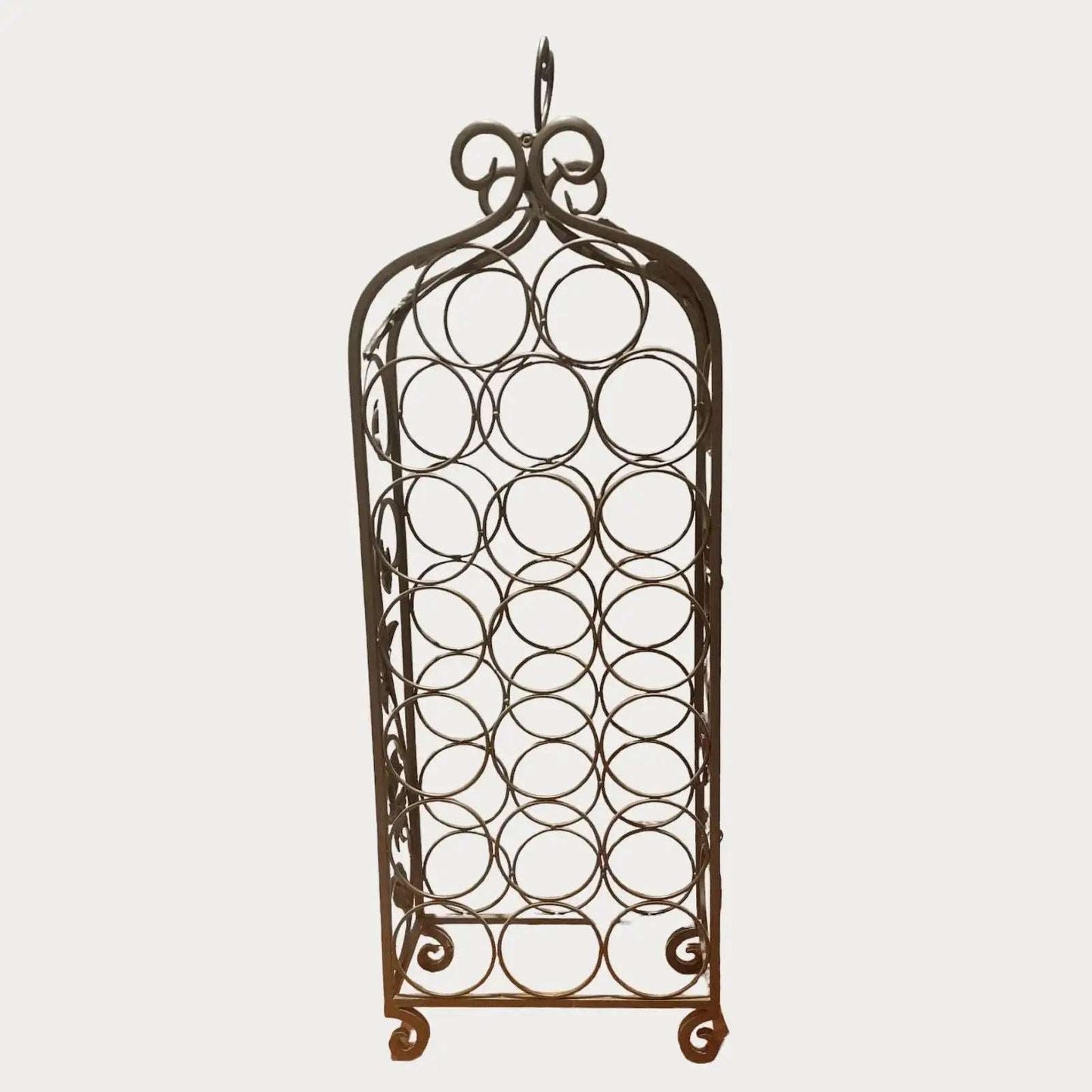 Wrought Iron Wine Rack - 20 Bottles - Mulberry Lane Inspirations 20 bottle wine storage Wine Rack